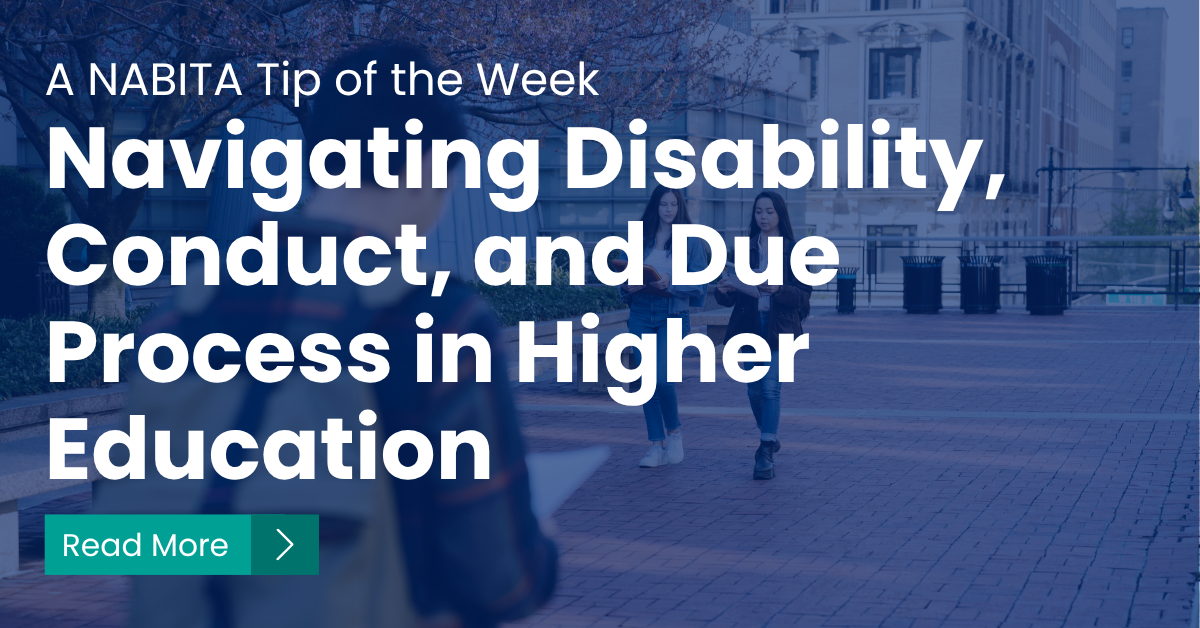 Navigating Disability, Conduct, and Due Process in Higher Education