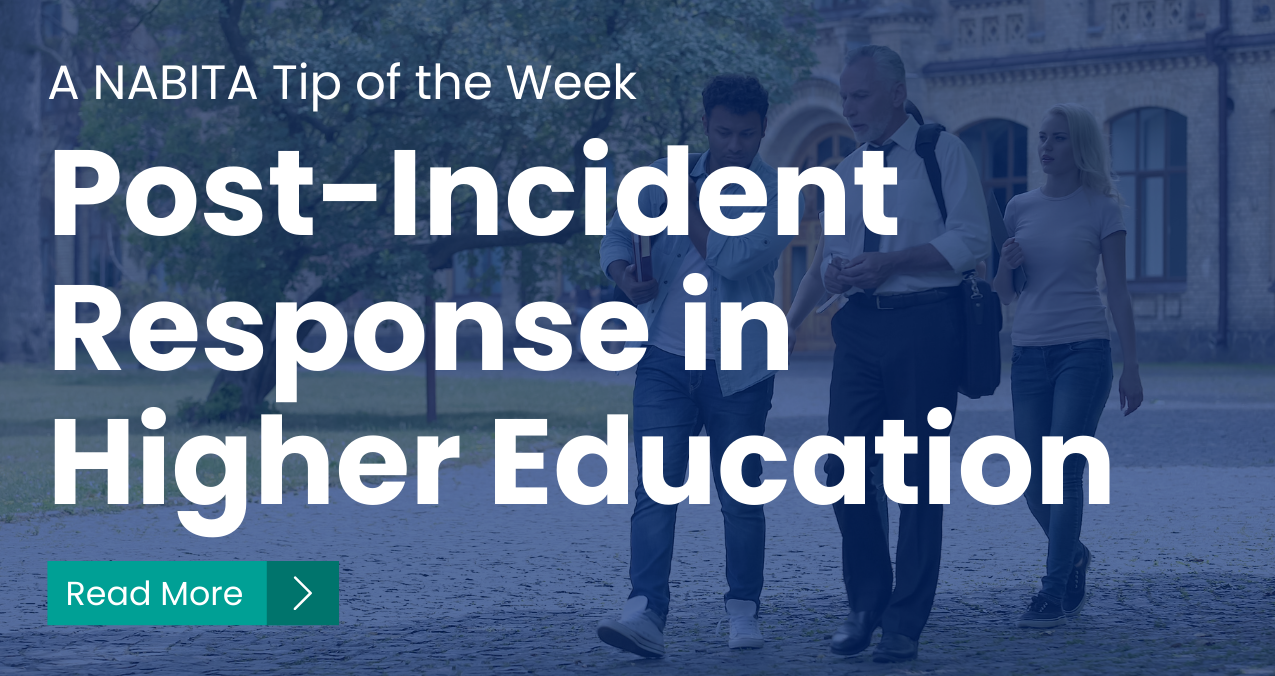 Post-Incident Response in Higher Education 
