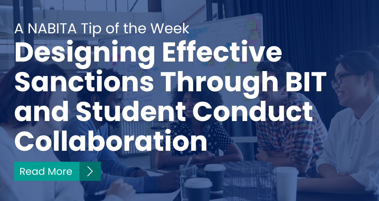 Designing Effective Sanctions Through BIT and Student Conduct Collaboration